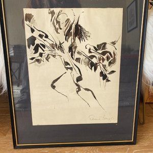 VINTAGE, SIGNED ART BY HOLLYWOOD ACTOR